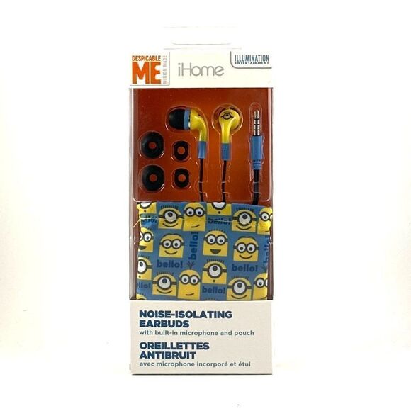 EKIDS DESPICABLE Me Minion Made Earbud Headphones - Picture 2 of 3